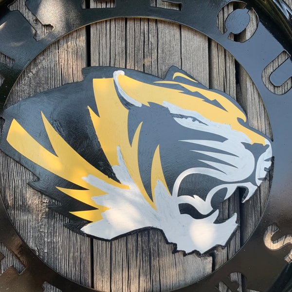 12", 18", 24", 32" MIZZOU TIGERS MISSOURI CUSTOM METAL VINTAGE CRAFT TEAM SIGN HANDMADE