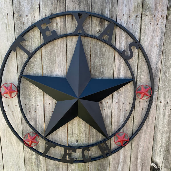 TEXAS TECH BARN STAR METAL LONESTAR CUSTOM VINTAGE METAL TEAM CRAFT ART WESTERN HOME DECOR SIZE:24",32",36",40",50"