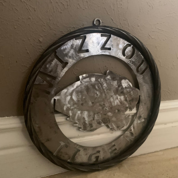 12", 18", 24", 32" MIZZOU TIGERS MISSOURI CUSTOM RAW METAL VINTAGE CRAFT TEAM SIGN HANDMADE