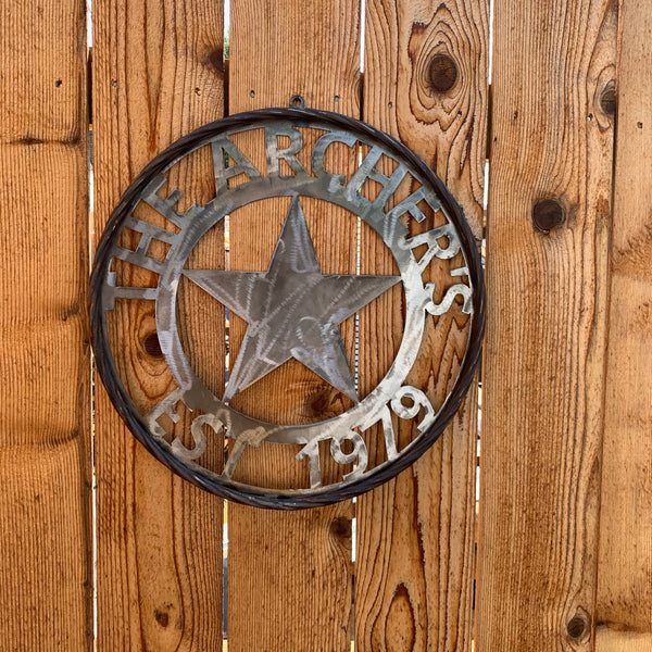 ARCHER STYLE YOUR CUSTOM NAME LASERCUT METAL SIGN WESTERN HOME DECOR HANDMADE ART