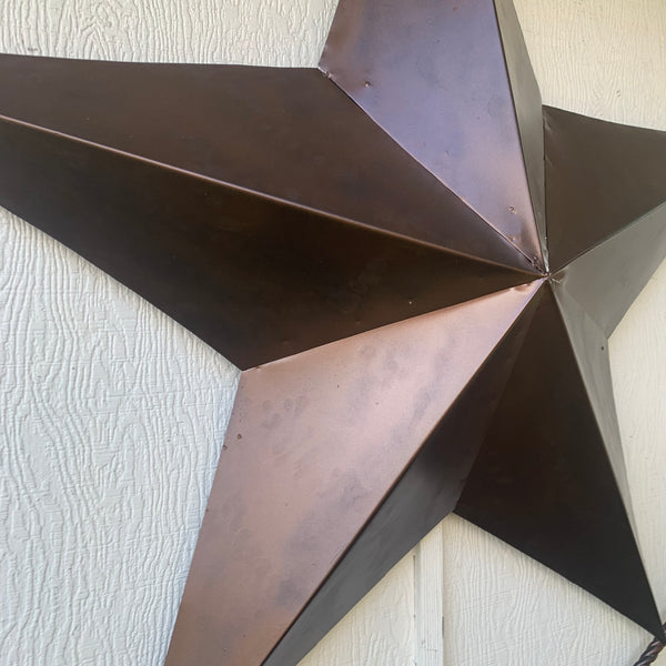 LONE STAR 60" BARN STAR METAL RUSTIC  BRONZE VINTAGE COPPER WALL ART WESTERN HOME DECOR HANDMADE NEW EH10524
