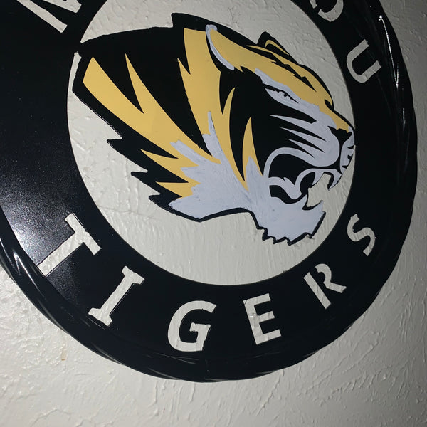 12", 18", 24", 32" MIZZOU TIGERS MISSOURI CUSTOM METAL VINTAGE CRAFT TEAM SIGN HANDMADE