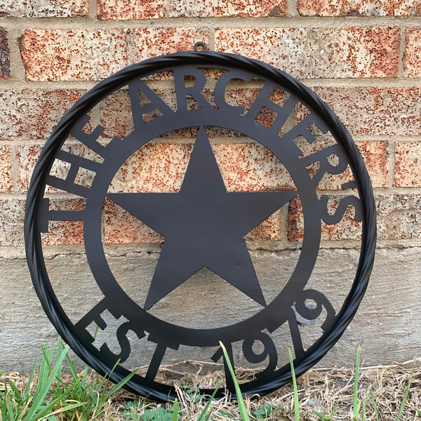 ARCHER STYLE YOUR CUSTOM NAME LASERCUT METAL SIGN WESTERN HOME DECOR HANDMADE ART