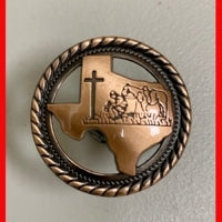 #SI_#5 PRAYING COWBOY COPPER DRAWER PULL KNOB HANDLE CAST IRON METAL CABINET DRAWER PULL WESTERN HOME DECOR NEW
