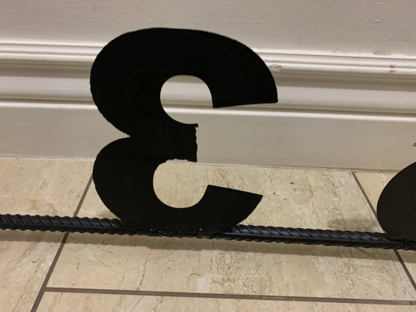 7"H X 36" LONG YOUR CUSTOM NUMBER METAL BARN METAL SIGN WESTERN HOME DECOR