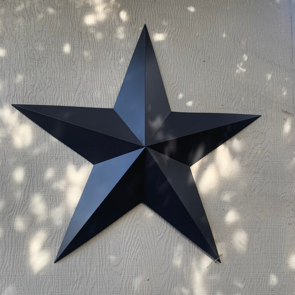 GUN METAL GREY STAR BARN STAR NO RING DAVID STAR 5 POINT WESTERN HOME DECOR HAND PAINTED