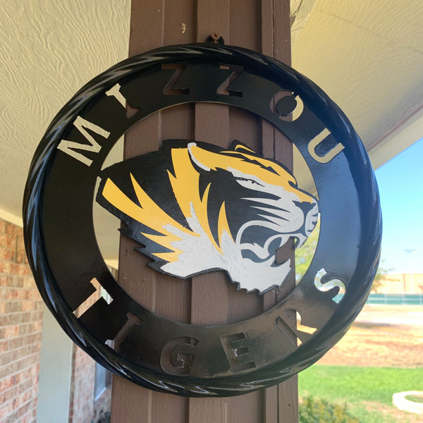 12", 18", 24", 32" MIZZOU TIGERS MISSOURI CUSTOM METAL VINTAGE CRAFT TEAM SIGN HANDMADE