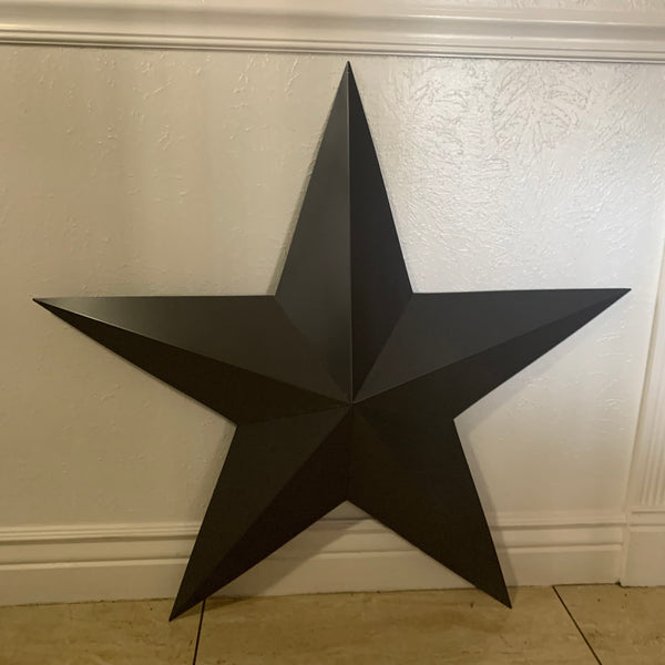 GUN METAL GREY STAR BARN STAR NO RING DAVID STAR 5 POINT WESTERN HOME DECOR HAND PAINTED