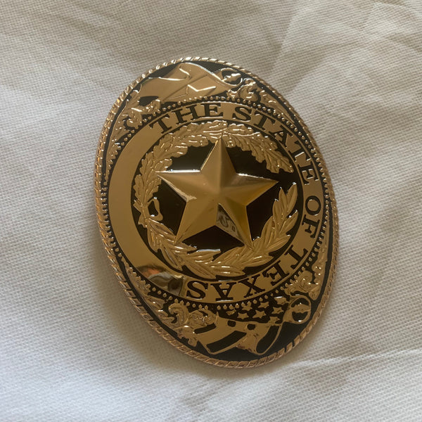 LONESTAR STATE ROSE GOLD STAR BELT BUCKLE LARGE WESTERN BUCKLE FASHION ART NEW #EH12264