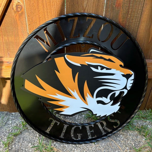 MIZZOU TIGERS MISSOURI CUSTOM METAL VINTAGE CRAFT TEAM SIGN HANDMADE