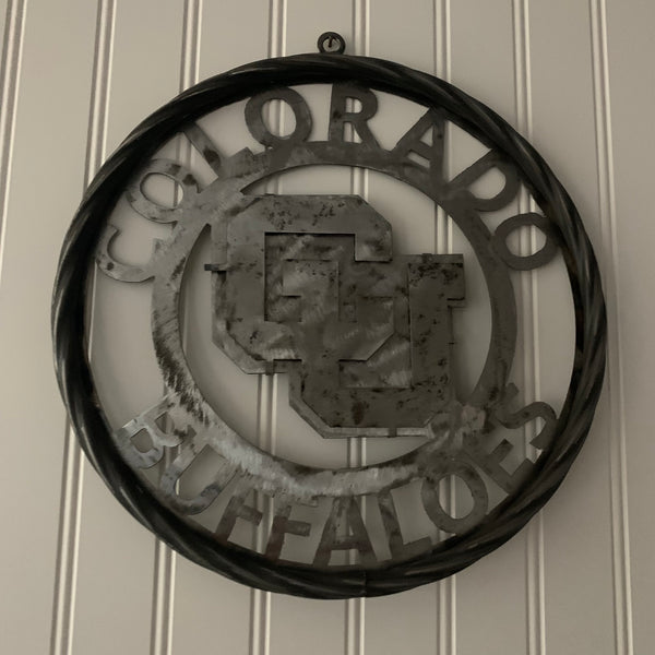 COLORADO BUFFALOES CUSTOM RAW METAL VINTAGE CRAFT SIGN TEAM ART WESTERN HOME DECOR HANDMADE