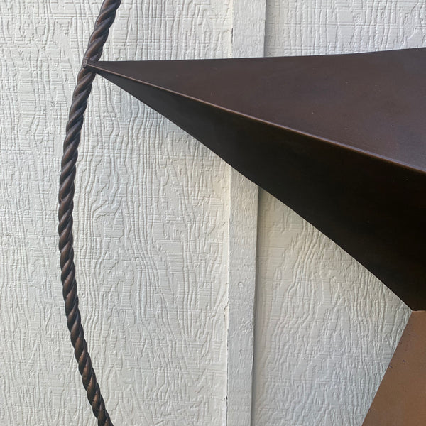 LONE STAR 60" BARN STAR METAL RUSTIC  BRONZE VINTAGE COPPER WALL ART WESTERN HOME DECOR HANDMADE NEW EH10524