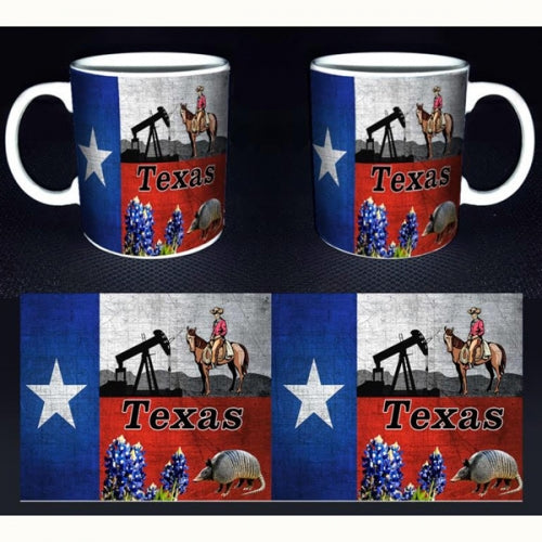 #SI7399-1 TEXAS COFFEE MUG WESTERN HOME DECOR BRAND NEW -- FREE SHIPPING