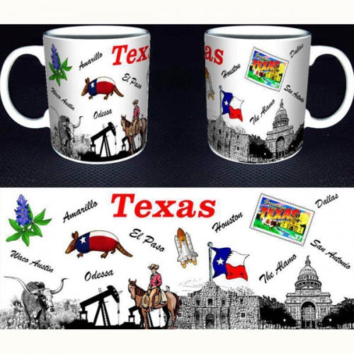 #SI7399-2 TEXAS THE ALAMO COFFEE MUG WESTERN HOME DECOR BRAND NEW -- FREE SHIPPING