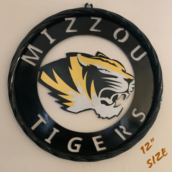 12", 18", 24", 32" MIZZOU TIGERS MISSOURI CUSTOM METAL VINTAGE CRAFT TEAM SIGN HANDMADE