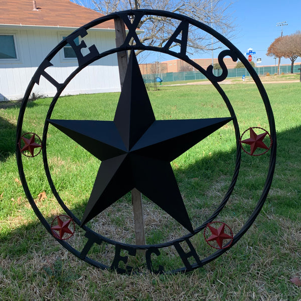 TEXAS TECH BARN STAR METAL LONESTAR CUSTOM VINTAGE METAL TEAM CRAFT ART WESTERN HOME DECOR SIZE:24",32",36",40",50"