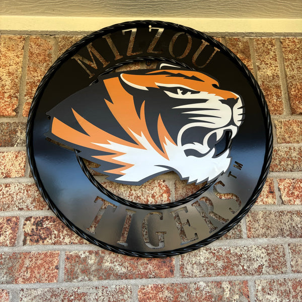 MIZZOU TIGERS MISSOURI CUSTOM METAL VINTAGE CRAFT TEAM SIGN HANDMADE