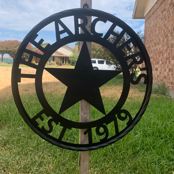 ARCHER STYLE YOUR CUSTOM NAME LASERCUT METAL SIGN WESTERN HOME DECOR HANDMADE ART