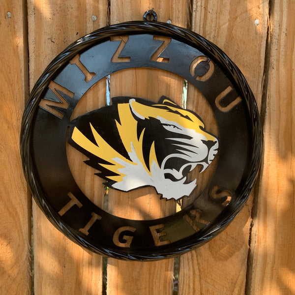 12", 18", 24", 32" MIZZOU TIGERS MISSOURI CUSTOM METAL VINTAGE CRAFT TEAM SIGN HANDMADE