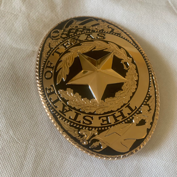 LONESTAR STATE ROSE GOLD STAR BELT BUCKLE LARGE WESTERN BUCKLE FASHION ART NEW #EH12264