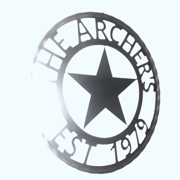 ARCHER STYLE YOUR CUSTOM NAME LASERCUT METAL SIGN WESTERN HOME DECOR HANDMADE ART