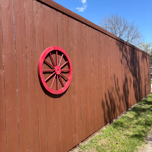 RED WAGON WHEEL BARN WOOD WESTERN HOME DECOR RUSTIC NEW 16",24",30",36",40"