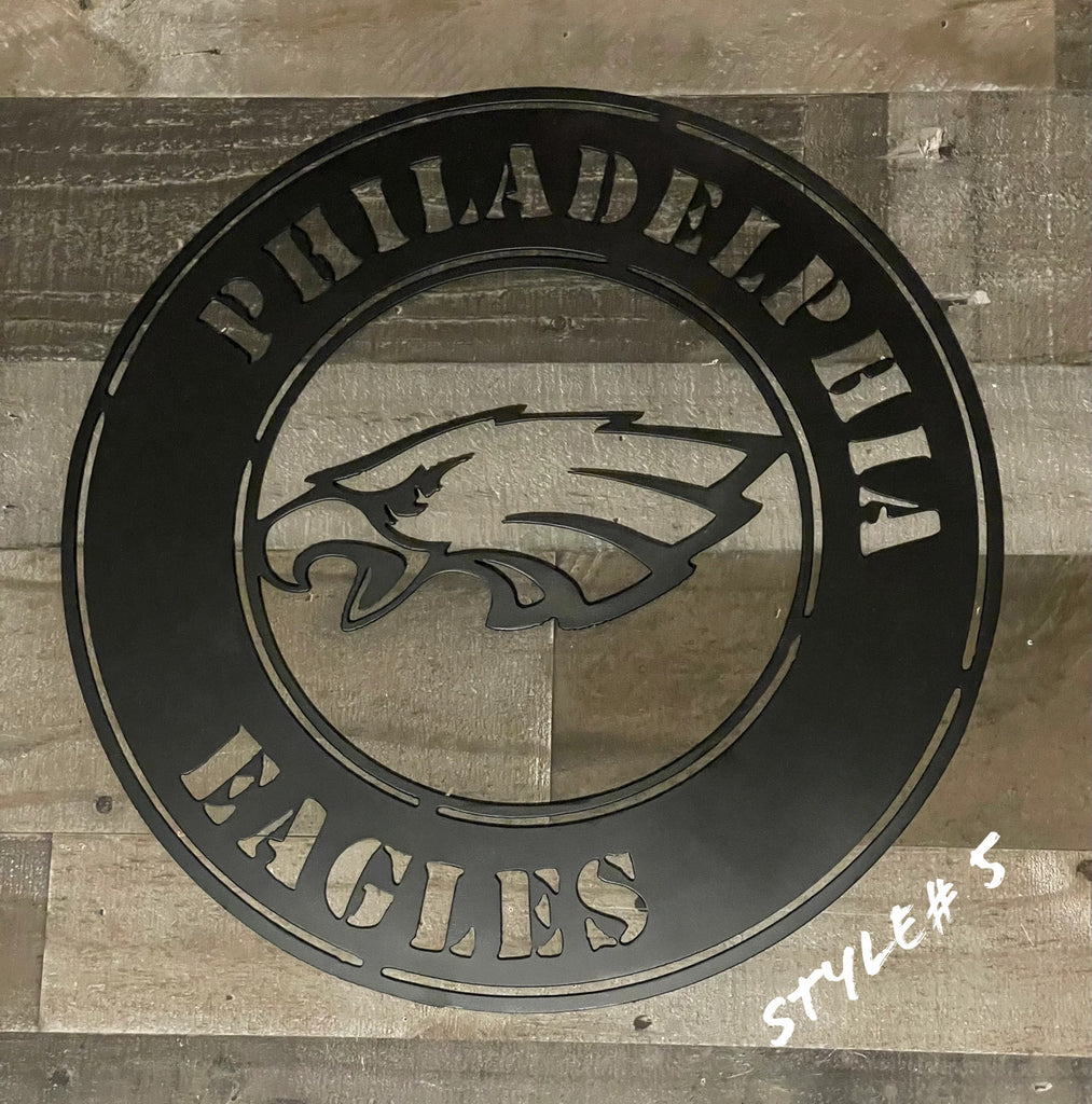 PHILADELPHIA EAGLES CUSTOM METAL VINTAGE CRAFT SIGN TEAM HANDMADE STYLE# 5
