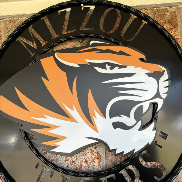 MIZZOU TIGERS MISSOURI CUSTOM METAL VINTAGE CRAFT TEAM SIGN HANDMADE