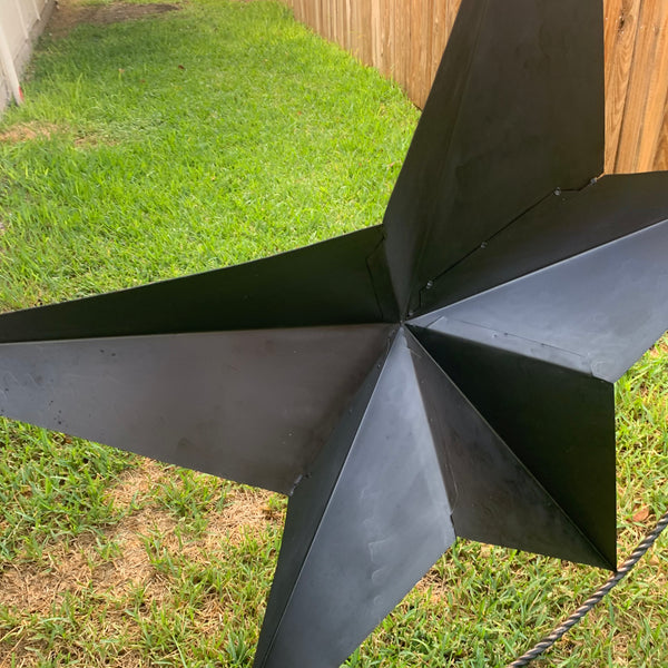 LONE STAR 60" BARN STAR METAL RUSTIC  BRONZE VINTAGE COPPER WALL ART WESTERN HOME DECOR HANDMADE NEW EH10524