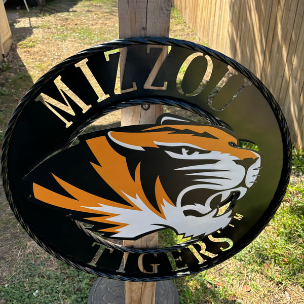 MIZZOU TIGERS MISSOURI CUSTOM METAL VINTAGE CRAFT TEAM SIGN HANDMADE