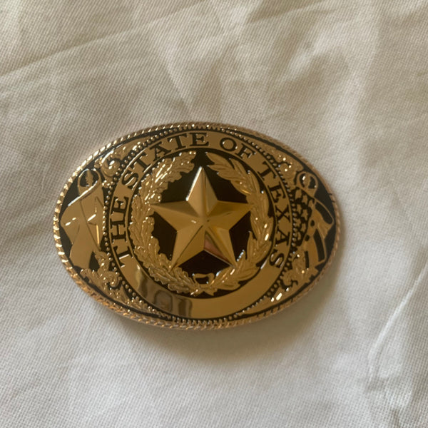 ITEM# LG 6" X 4" LONESTAR STATE ROSE GOLD BELT BUCKLE EXTRA LARGE WESTERN FASHION ART Item#3291-15-S RED_WS BRAND NEW (Copy)