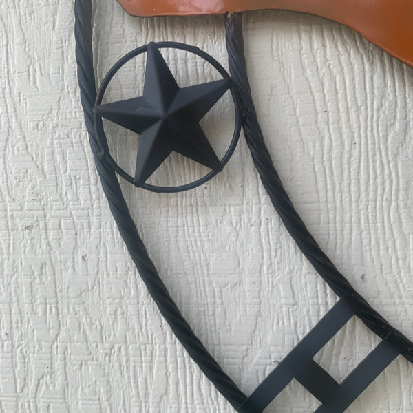 HOOKEM HORNS WITH LONE STAR TEXAS LONGHORNS HOOK EM METAL CUSTOM VINTAGE CRAFT WALL ART TEAM SIGN HANDMADE