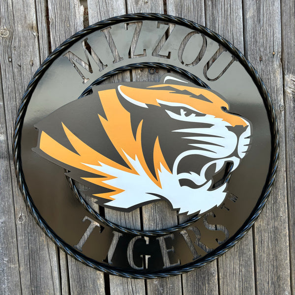 MIZZOU TIGERS MISSOURI CUSTOM METAL VINTAGE CRAFT TEAM SIGN HANDMADE