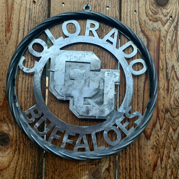 COLORADO BUFFALOES CUSTOM RAW METAL VINTAGE CRAFT SIGN TEAM ART WESTERN HOME DECOR HANDMADE