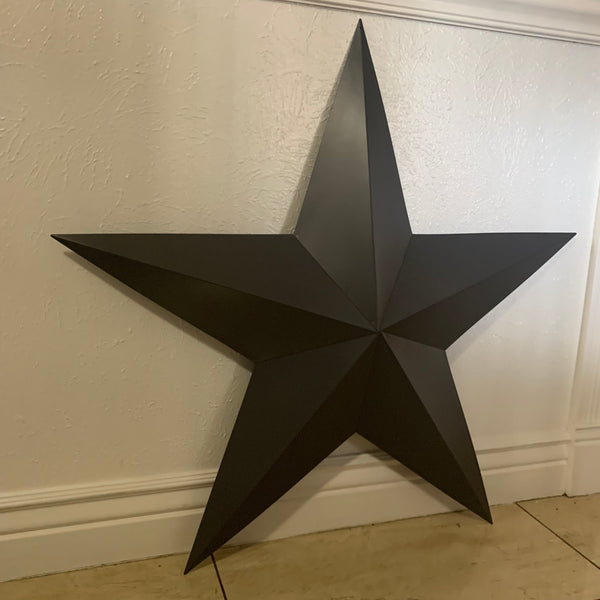 GUN METAL GREY STAR BARN STAR NO RING DAVID STAR 5 POINT WESTERN HOME DECOR HAND PAINTED