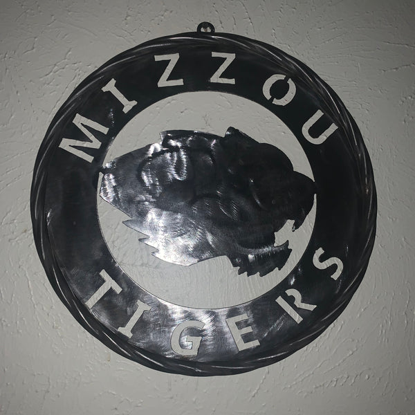 12", 18", 24", 32" MIZZOU TIGERS MISSOURI CUSTOM RAW METAL VINTAGE CRAFT TEAM SIGN HANDMADE