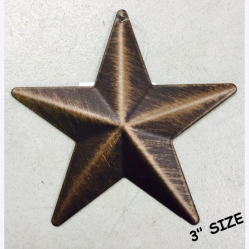 3",4",5",6",9",12" RUSTIC BRONZE BARN METAL STAR WESTERN HOME DECOR HANDMADE NEW-#EH10478