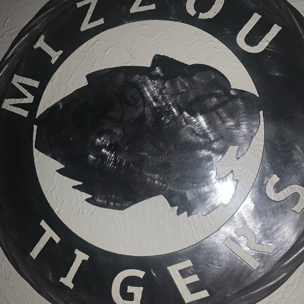 12", 18", 24", 32" MIZZOU TIGERS MISSOURI CUSTOM RAW METAL VINTAGE CRAFT TEAM SIGN HANDMADE