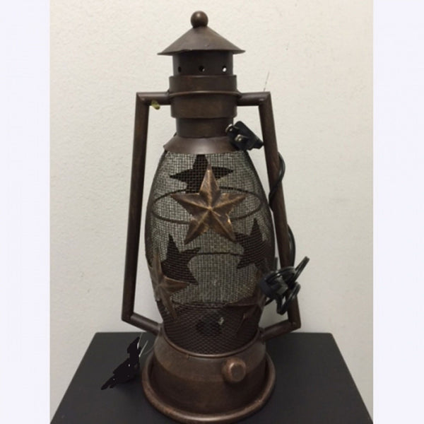 STAR LAMP METAL ART ELECTRIC LANTERN LAMP WESTERN HOME WALL DECOR NEW LIGHTING #EH12727