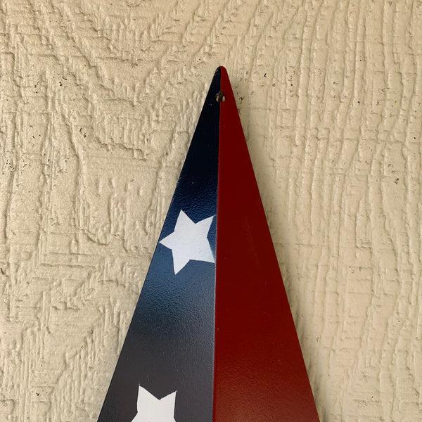 USA FLAG STAR STYLE# 5 RED WHITE & BLUE AMERICANA METAL BARN STAR WALL ART HANDMADE TO ORDER NEW