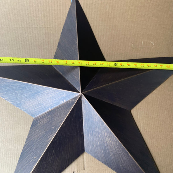 36" BARN STAR RUSTIC BRONZE 5 POINT METAL STAR OF DAVID WESTERN HOME DECOR HANDMADE NEW #EH10047