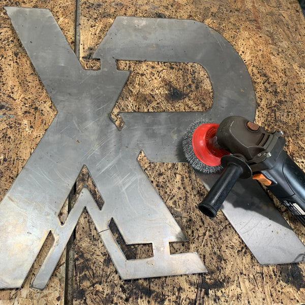 #EH11299 CUSTOM NAME XR ROOFING STYLE SIGN RED,WHITE & BLUE TEXAS FLAG LOGO HANDMADE