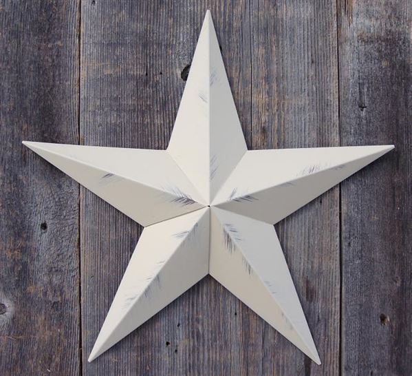 #EH10412 RUSTIC BARN STAR 10",16"24" DISTRESSED METAL WALL ART MULTI COLOR WESTERN HOME DECOR HANDMADE