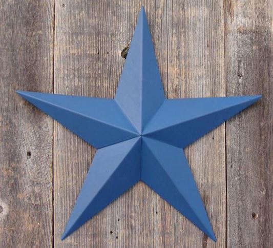 #EH10410 BARN STAR 6",7" METAL WALL ART MULTI COLOR WESTERN HOME DECOR HANDMADE