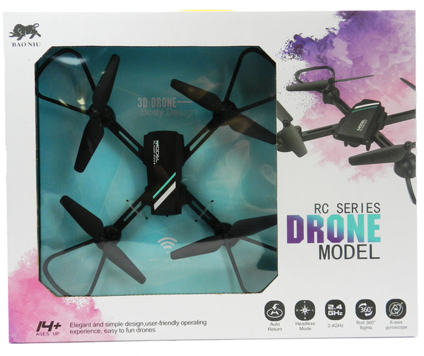 #HC708S DRONE 12" FLIES SUPER STEADY BLACK OR WHITE LED LIGHTS RC DRONES WESTERN RC TOYS USA NEW