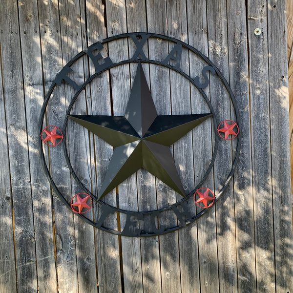 TEXAS TECH BARN STAR METAL LONESTAR CUSTOM VINTAGE METAL TEAM CRAFT ART WESTERN HOME DECOR SIZE:24",32",36",40",50"