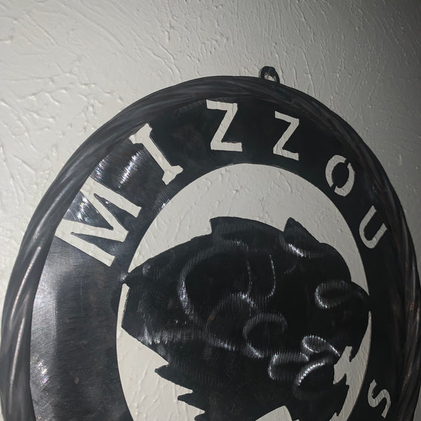 12", 18", 24", 32" MIZZOU TIGERS MISSOURI CUSTOM RAW METAL VINTAGE CRAFT TEAM SIGN HANDMADE