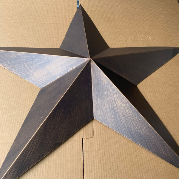 36" BARN STAR RUSTIC BRONZE 5 POINT METAL STAR OF DAVID WESTERN HOME DECOR HANDMADE NEW #EH10047