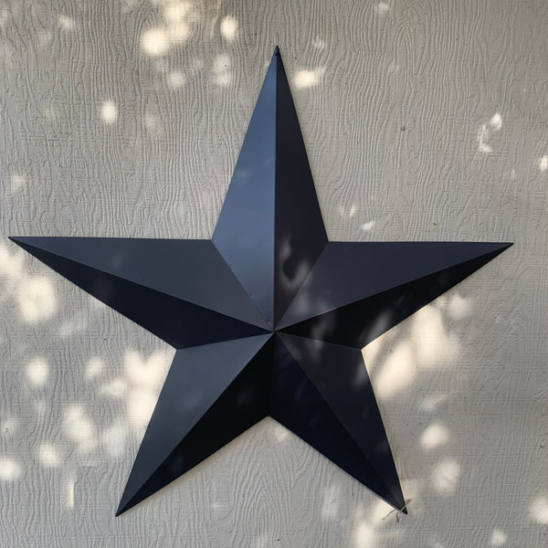 GUN METAL GREY STAR BARN STAR NO RING DAVID STAR 5 POINT WESTERN HOME DECOR HAND PAINTED