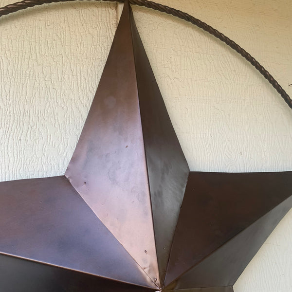 LONE STAR 60" BARN STAR METAL RUSTIC  BRONZE VINTAGE COPPER WALL ART WESTERN HOME DECOR HANDMADE NEW EH10524